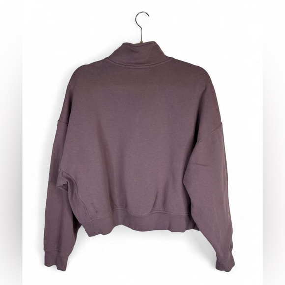 Athleta Forever Cropped Fleece 1/4 Zip Sweatshirt - Picture 6 of 8